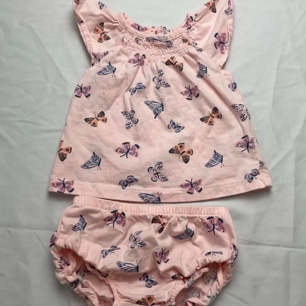 Carters Baby girls Butterfly set in pink